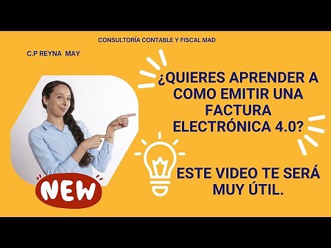 ¿Quieres aprender a como emitir una factura electrónica 4.0? Este video te será muy útil.