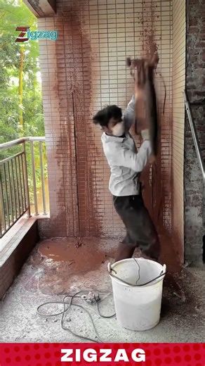 Powerful & Efficient Wall Cleaning Tool for Scrubbing and Restoring in Tile Surface Maintenance