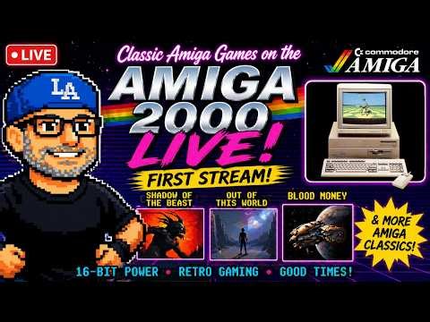 Live: Amiga 2000 Gameplay! Shadow of the Beast, Blood Money & More