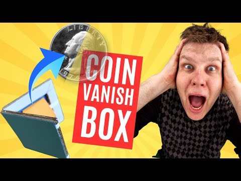 MAGIC COIN VANISH BOX - DIY: LEARN TO MAKE THIS EASY COIN TRICK #coinvanish #cointrick