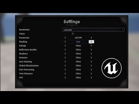 Building a Graphics Settings Widget in Unreal Engine C++