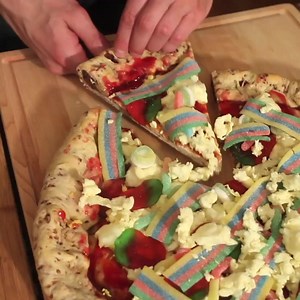 5.9K views · 78 reactions | EpicMealTime goes in hard on the candy with some sugary delicious gay baconstrips and gay sour worms!! | Epic Time Show | Facebook