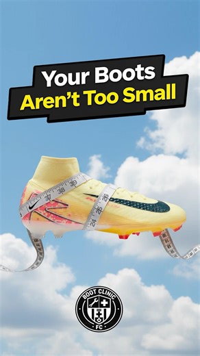 Your Boots Aren't Too Small #bootclinicfc #soccer #football