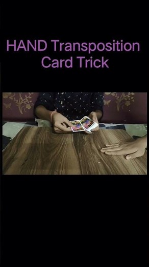 Hand Transposition Card Trick #david blaine #magic #card trick