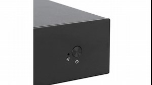 Mini Desktop Computer Case, Mini HTPC Case Home Theater Computer Case ITX Computer Case, Quiet, Compatible with Mini‑ITX 17X17cm Motherboard, 2.5‑Inch Notebook Hard Drive