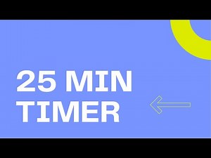 25-Minute Countdown Timer | Pomodoro, Study, Workouts & Focus