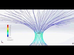 Helicopter Main Rotor Flow Simulation Animation