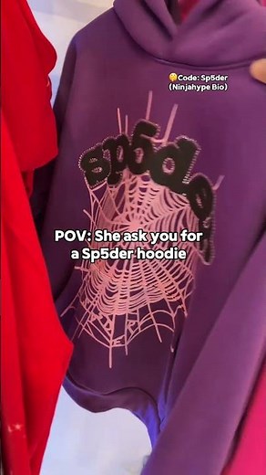 🤫🔥🤩She Asked for Sp5der… This Is What Happened | Hoodie Showcase | Ninjahype Pickup #streetwear