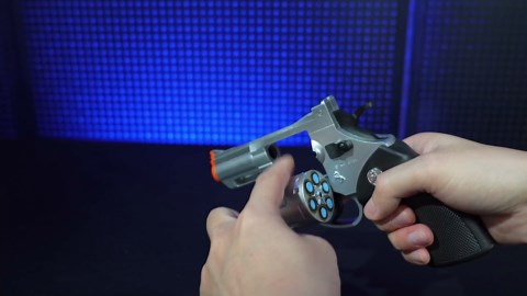 Revolver Toy Gun with Holster Gold - Soft Bullet Western Cowboy Prop Revolver Gun Plastic Play Cap Guns Pistol for Kids Boys Age 6+ Foam Blaster CS Toy Rifle Sniper Small Hand Gun Cosplay Shoot Game