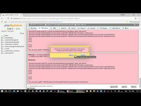 Sample Project - Mini library Management System Create Database