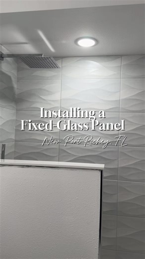 🚿✨ Watch this Timelapse of our team installing a custom frameless shower panel on a knee wall in New Port Richey, Florida. At Tampa Bay Glass Masters, we specialize in custom frameless shower enclosures, glass shower doors, window glass replacement, custom cut glass tabletops, glass shelving, glass displays, and custom mirrors. Quality craftsmanship, clean installs, and Florida-ready durability — that’s what we do best. 📞 Call (727) 282-7123 for a FREE estimate today! 📍 Serving the Greater Ta
