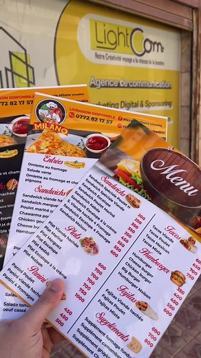 Menu imperméable PVC #رمضان_كريم #impression #رمضان_يجمعنا #restaurant