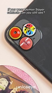 🤔 If you wear Demon Slayer contacts, can you still see? #unicoeye #coloredlenses #DemonSlayer #cosplaylenses #cosplay #anime #eyewear #eyemakeup | Unicoeye