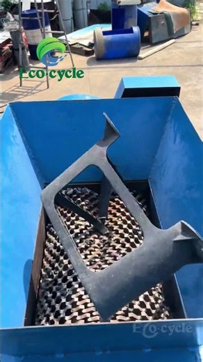 Industrial Plastic Shredder | Crushing Waste Plastic Chairs for Recycling