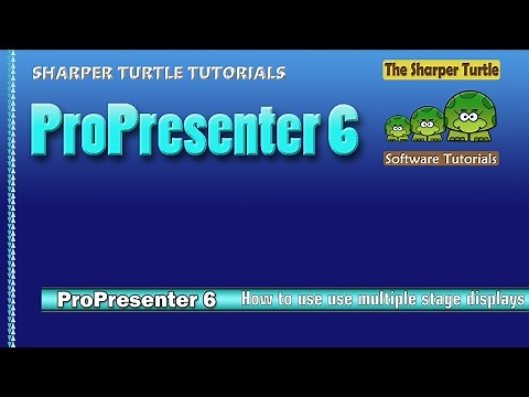 ProPresenter 6 - How to use multiple stage displays