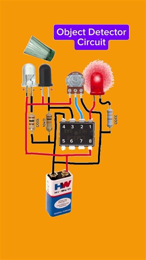 homemade object detector circuit #seuntech