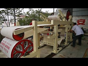 Small Tissue Paper Machine | Tissue Paper Machine Testing Run | Tissue Paper Machine Installation