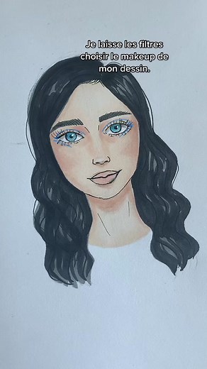 Step-by-Step Drawing of Long Wavy Hair