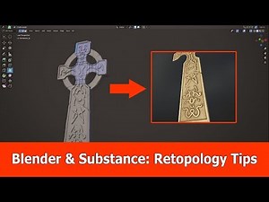 Blender Retopology and Baking with Substance Painter