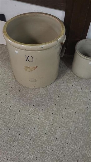 Continuing shop tour today with Red Wing crocks and jugs and other stoneware | Net's Old Barn Antiques