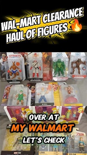 Crazy Clearance Haul of Figures At Walmart 🔥 #actionfigures #marvellegends #shorts #simpsons #hasbro
