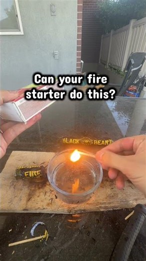 Can your fire starter do this? If not it’s time for you to upgrade to the black beard Fire starter.