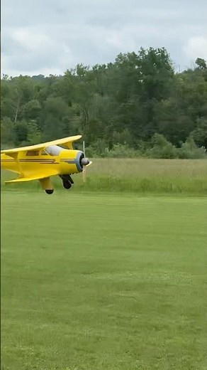 Vintage gas RC biplane