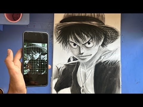 How to draw a Monkey D. Luffy | realistic puffy drawing ||