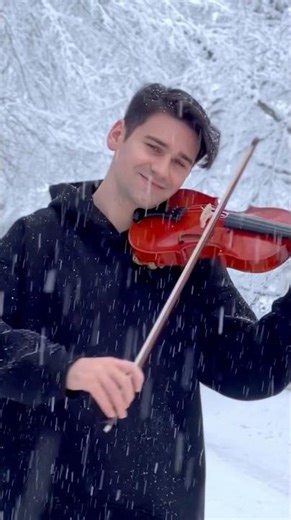 Et Si Tu N’Existais Pas ❄️ Romantic Violin Cover | Joe Dassin in the Snow