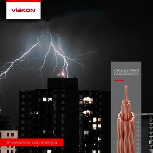 Nuestro cable pararrayos cuenta con las características necesarias para cumplir con los requerimientos de las instalaciones de sistemas de protección de pararrayos. #InnovamosconEnergía | Viakon