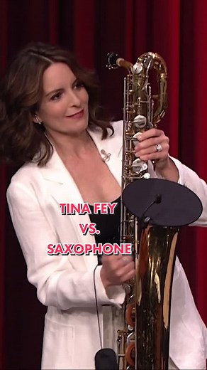 Tina Fey vs. The Saxophone #FallonTonight