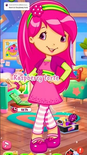 Raspberry Torte (Strawberry Shortcake) makeover by My Talking Angela #mytalkingangela2 #shorts