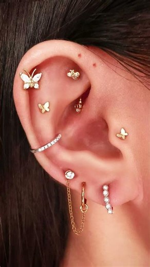 100 Piercing | best piercing design #piercing #earrings #trending #viralvideo #shorts