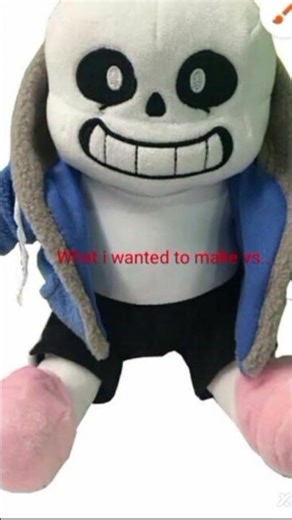 first undertale short I made #plush #sans #undertale #deltarune #papyrus #gasterblaster #sansplush