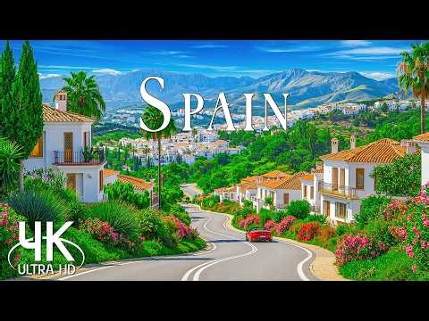 🌞 Spain in 4K 🌞 | Sunlit Coasts, Historic Cities & Relaxing Mediterranean Ambience