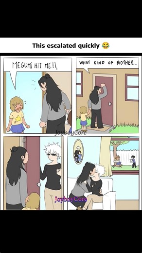 This escalated quickly 😂 #jjk #anime #memes