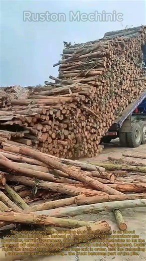 Log Truck Side Unloading Technique: How to Dump Logs Fast