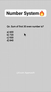 843K views · 10K reactions | Number System  . . #math #mathtrick #viralreels | Exam Approach | Facebook
