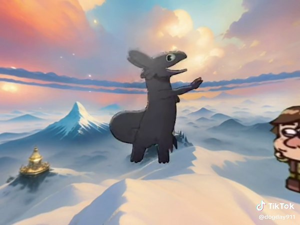 Dancing Toothless Dragon: Anime Version