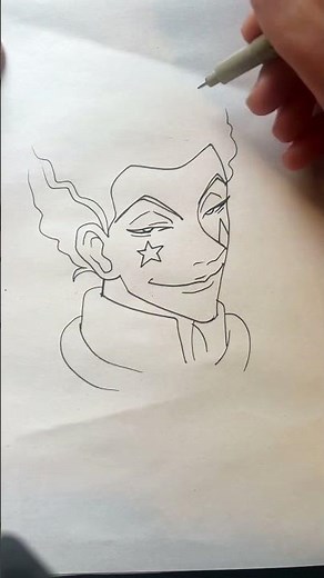 How to draw Hisoka from hxh H×Hのヒソカを描いてみよう！