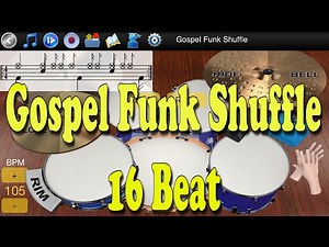 Gospel Funk Shuffle - 16 Beat - Learn To Master Drums