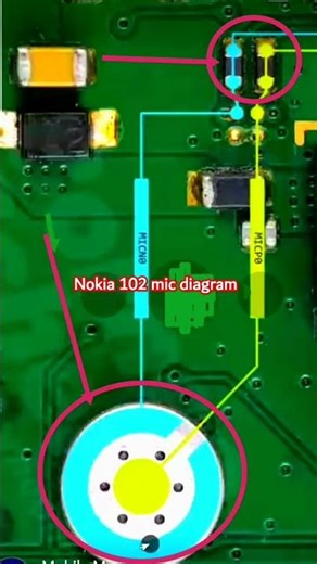 Nokia 102 mic lines diagram 💯 work