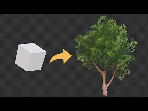 Modelagem de Arvore 3d Low poly no Blender - Tutorial Rápido em 4 minutos