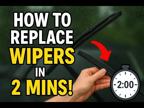 How to replace wiper blades in 2 minutes