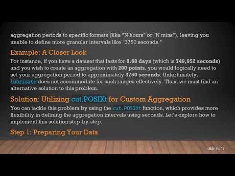 How to Aggregate Timeseries into N Points Using R