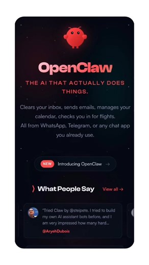 Rehaman TechVerse on Instagram: "OpenClaw is an open-source AI agent platform that runs on your own computer and can carry out real tasks you ask it to do by integrating with apps you already use (like messaging platforms). Unlike typical chat-based AI, it can automate actions across your system. 🤖 What It Does Instead of just responding with text, OpenClaw can: Manage your email (draft, sort, flag) Organize your calendar and travel plans Control smart devices or automate workflows Perform syst