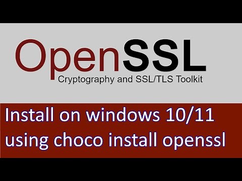 how to install openssl on windows in 2025