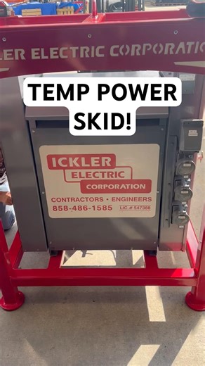 #custom temp power skids by Ickler Electric! 277/480v and 120/208v connections ready for use!