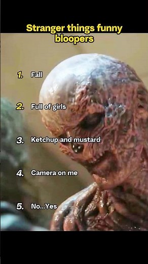 Five bizarre and funny bloopers/outtakes. #strangerthings #strangerthings5 #funny #behindthescenes