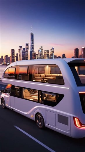 2050 Commute: 3-Story Bus with Sky Deck! 🌅